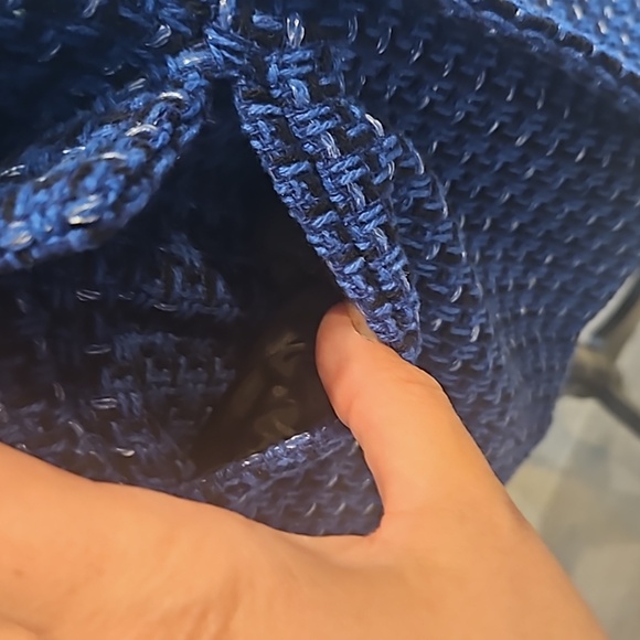 Womens Blue and Black Blazer Size Medium - Picture 2 of 8